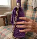 Canvas Handbag Pattern step 2 - assembly progress