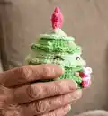 Reversible Christmas Amigurumi Pattern step 2 - assembly progress