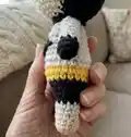 Batman Mini Amigurumi Pattern step 3 - details and accessories
