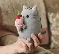 Pusheen Cat with Ice Cream Amigurumi Pattern step 4 - final assembly and finishing