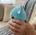 Blue the Dumbo Octopus Amigurumi Pattern step 3 - details and accessories