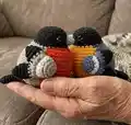 Bullfinch Amigurumi Pattern step 3 - details and accessories
