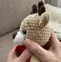 Deer Crochet Amigurumi Pattern step 3 - details and accessories