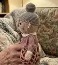 Grandma Amigurumi Pattern step 3 - details and accessories