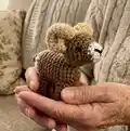 Bobby the Bighorn Sheep Amigurumi Pattern step 1 - construction progress