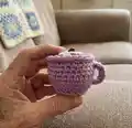 It's Coffee Time Keychains Amigurumi Pattern step 3 - details and accessories