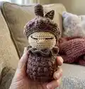 The Magic of Autumn - The Pine Cone Amigurumi Pattern step 4 - final assembly and finishing