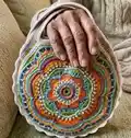 Boho Flower Slouch Bag Pattern step 4 - final assembly and finishing