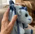 Plush Backpack Dragon Amigurumi Pattern step 3 - details and accessories