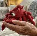 Crab Memory Game Amigurumi Pattern step 3 - details and accessories