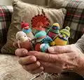 Kingfisher Amigurumi Pattern step 1 - construction progress