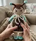 Butterfly Amigurumi Pattern step 4 - final assembly and finishing