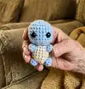Squirtle Amigurumi Pattern step 4 - final assembly and finishing