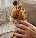 Ollie the Giraffe Amigurumi Pattern step 3 - details and accessories