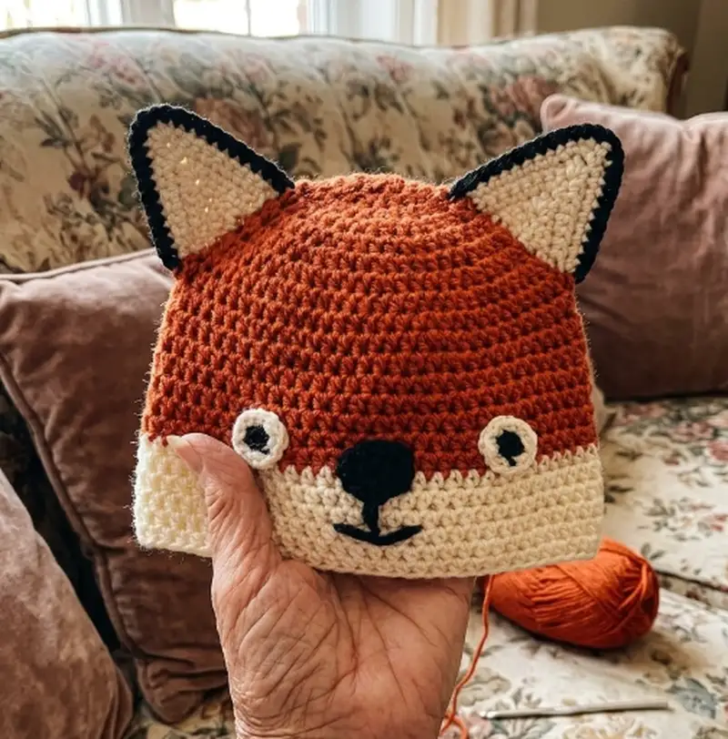 Quality crochet pattern: Fox Hat Crochet Pattern - Intermediate level guide with complete instructions