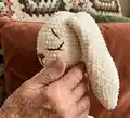 Plush snuggler BUNNY Amigurumi Pattern step 3 - details and accessories