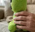 Creeper Amigurumi Pattern step 2 - assembly progress
