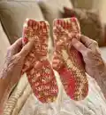 Super Simple Socks Pattern step 1 - construction progress