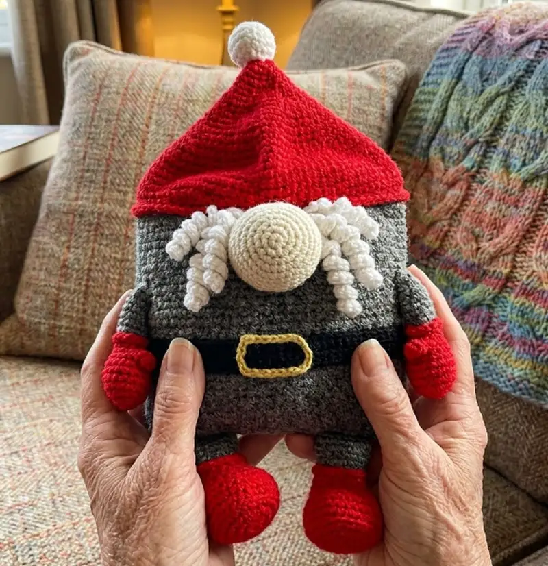 Complimentary Intermediate crochet pattern: Gnome pillow Amigurumi Pattern - Simple to follow guide