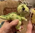 Tyrannosaurus Oliver Amigurumi Pattern step 3 - details and accessories