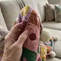 Field of Daisies Crochet Blanket Pattern step 2 - assembly progress
