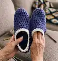 Simple Slippers Pattern step 4 - final assembly and finishing
