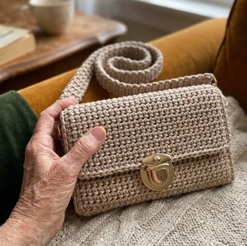 Quality crochet pattern: Mini Crossbody Bag Pattern - Beginner Friendly level guide with complete instructions