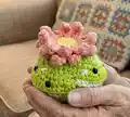 Cactus Frog with Removeable Pot Amigurumi Pattern step 3 - details and accessories