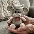 Asher the Ox Amigurumi Pattern step 4 - final assembly and finishing