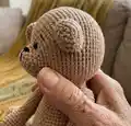 Little Teddy Bear Amigurumi Pattern step 2 - assembly progress