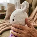 Lily Bunny Amigurumi Pattern step 3 - details and accessories
