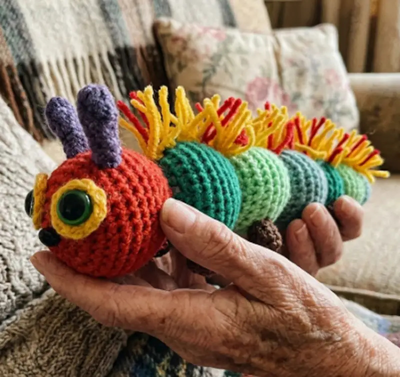 Complimentary Intermediate crochet pattern: A Hairy Caterpillar Amigurumi Pattern - Simple to follow guide