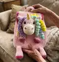 Plush Backpack Unicorn Amigurumi Pattern step 4 - final assembly and finishing