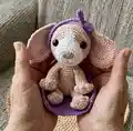 Spaniel in a Dog Bed Amigurumi Pattern step 4 - final assembly and finishing