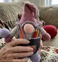 Gnome Organizer Amigurumi Pattern step 4 - final assembly and finishing