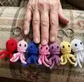 Jellyfish Keychains Amigurumi Pattern step 4 - final assembly and finishing