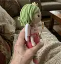 Teya the Fairy Amigurumi Pattern step 2 - assembly progress
