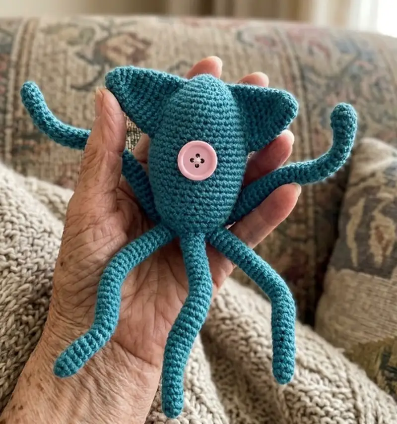 Quality crochet pattern: Squid Coraline Amigurumi Pattern - Intermediate level guide with complete instructions