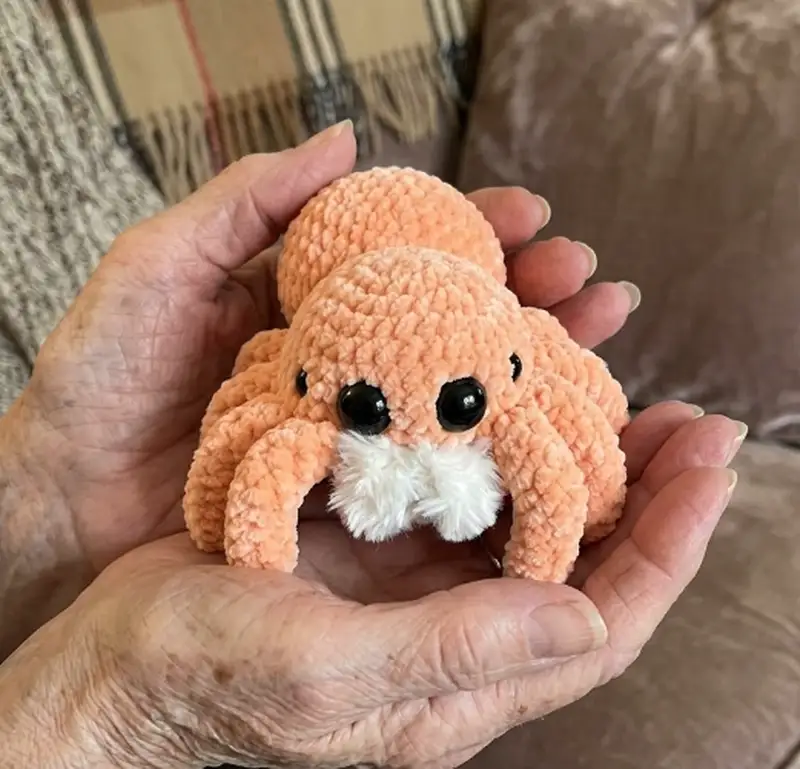 Complimentary Intermediate crochet pattern: Low Sew Spider Amigurumi Pattern - Simple to follow guide