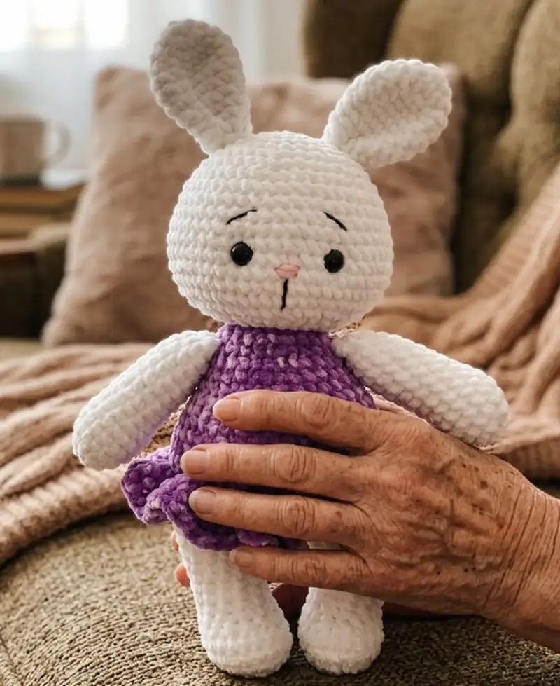 Complimentary Intermediate crochet pattern: Lily Bunny Amigurumi Pattern - Simple to follow guide