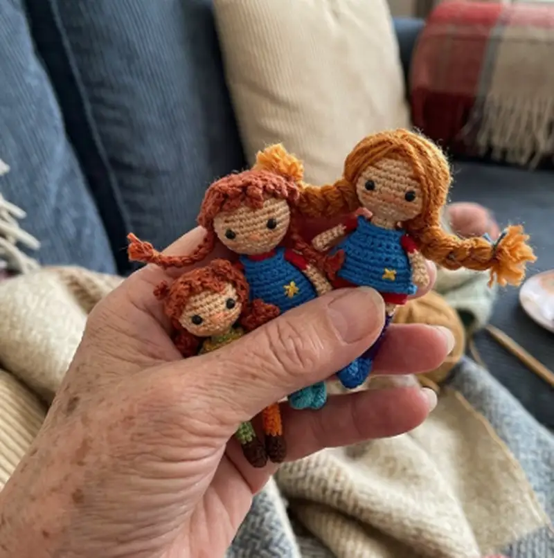 Complimentary Intermediate crochet pattern: Miniature Pippi Amigurumi Pattern - Simple to follow guide