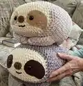 Giant Sloth Amigurumi Pattern step 4 - final assembly and finishing