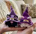Halloween cats Amigurumi Pattern step 1 - construction progress