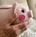 Piggy Bank Amigurumi Pattern step 3 - details and accessories