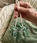 Fern Plant Car Amigurumi Pattern step 1 - construction progress