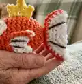 Magikarp Amigurumi Pattern step 2 - assembly progress