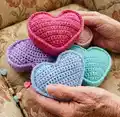 Conversation Candy Hearts Amigurumi Pattern step 1 - construction progress