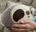 Giant Sloth Amigurumi Pattern step 3 - details and accessories