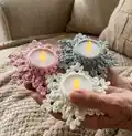 LED Tealight Holder Let it Snow Pattern step 1 - construction progress