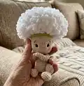 Baby Dandelion Amigurumi Pattern step 4 - final assembly and finishing